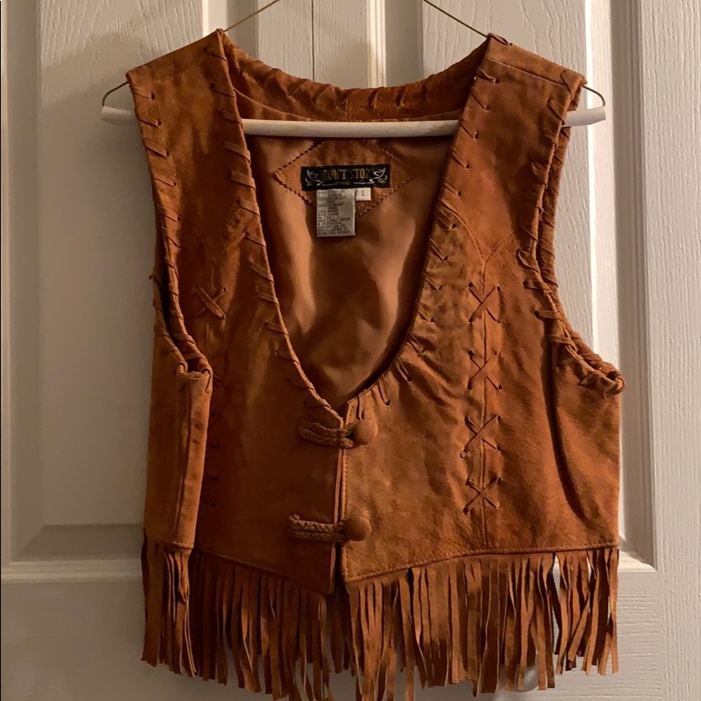 Leather vest
